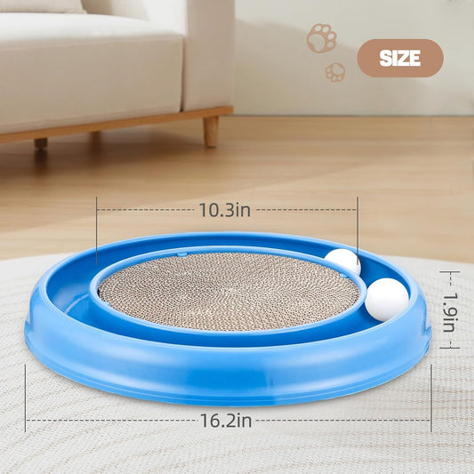Cat Scratching Board with Track Balls for Indoor Cats | Cats Exercise Interactive Play