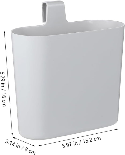 Cat Litter Scoop Holder: Universal Scooper Caddy Container for Litter Box, Hanging, Magnetic Mount Storage Stand to Collect Scatter, Grey
