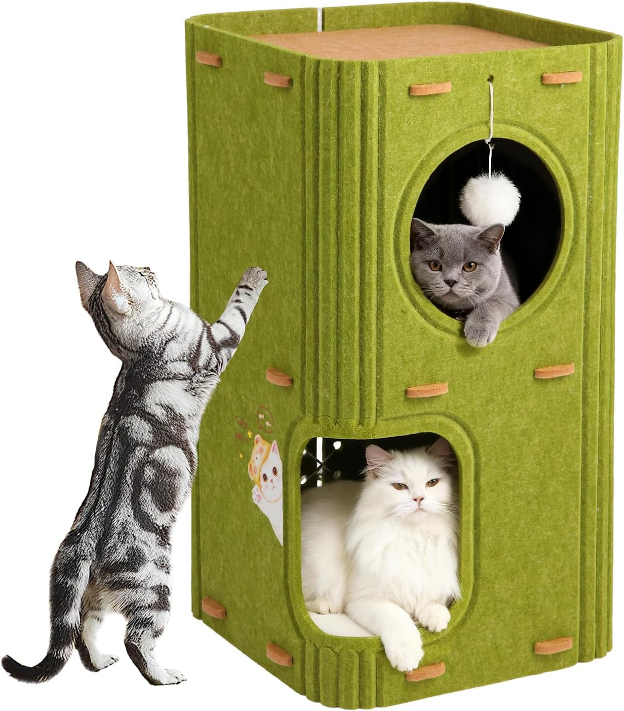 All-Season Double-Layer Cat House for Cats